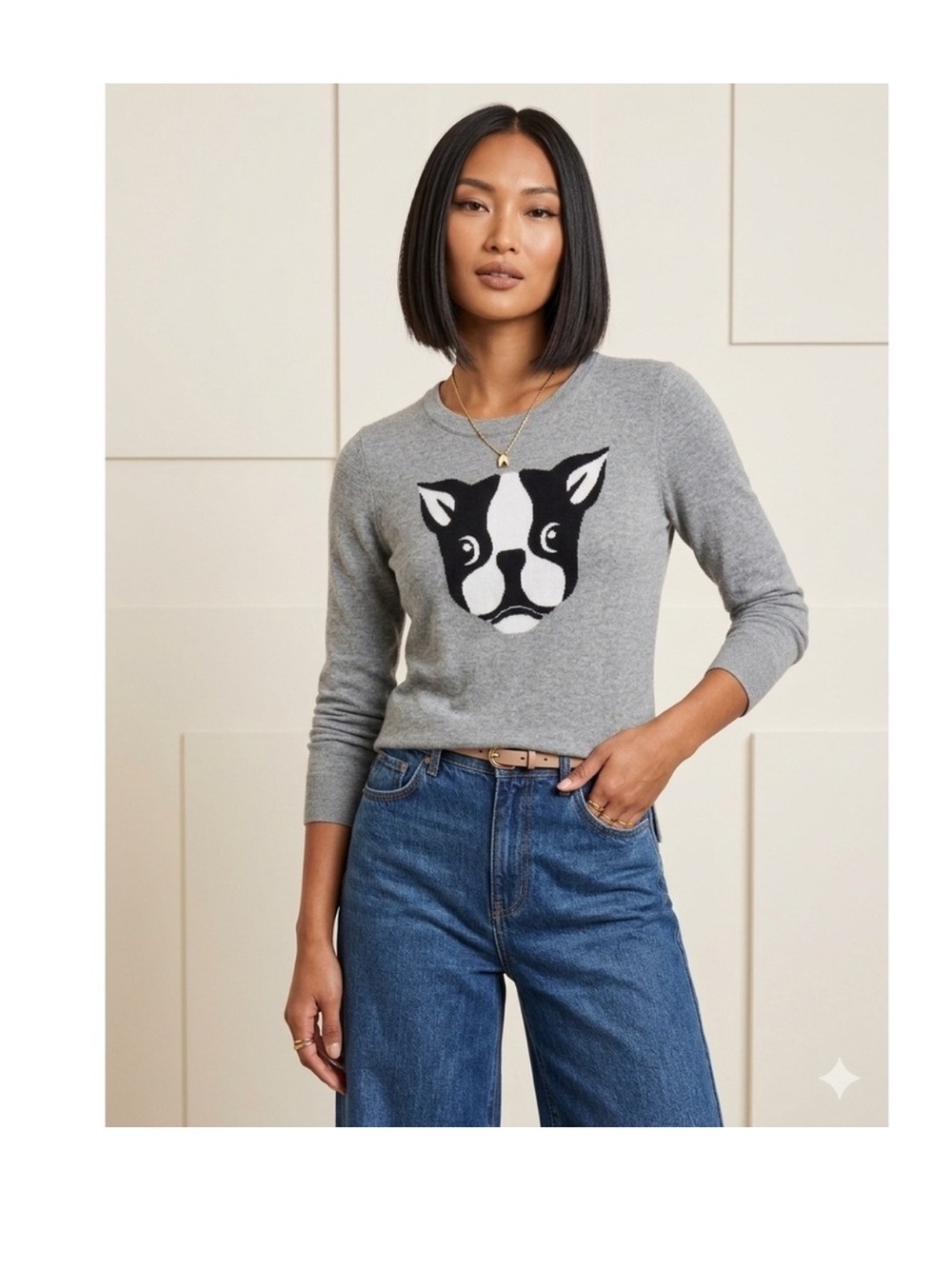 French Bulldog G.H. Bass & Co. Sweater